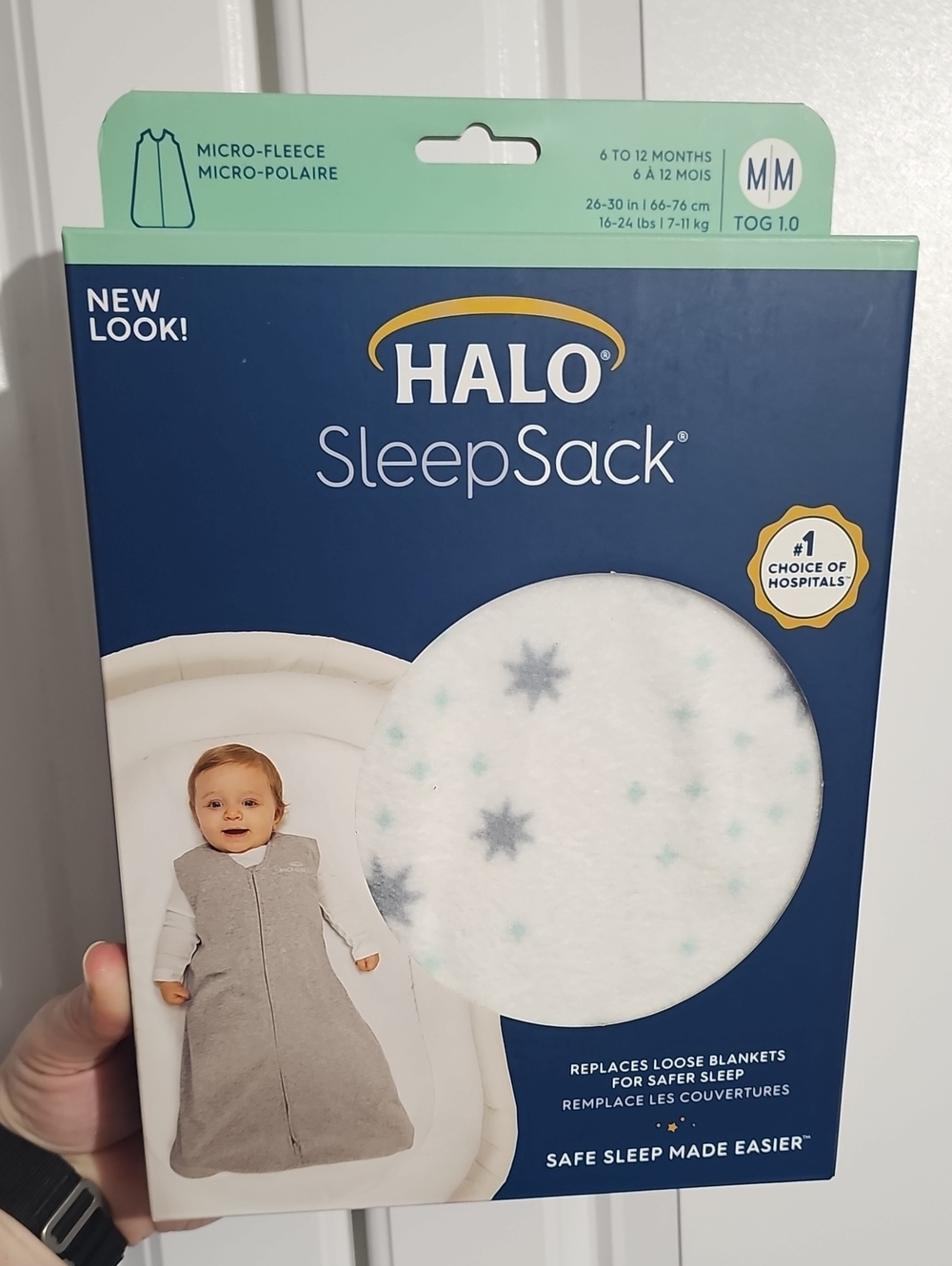 HALO Baby SleepSack Micro-Fleece Sleep Sack in Medium Midday Moons